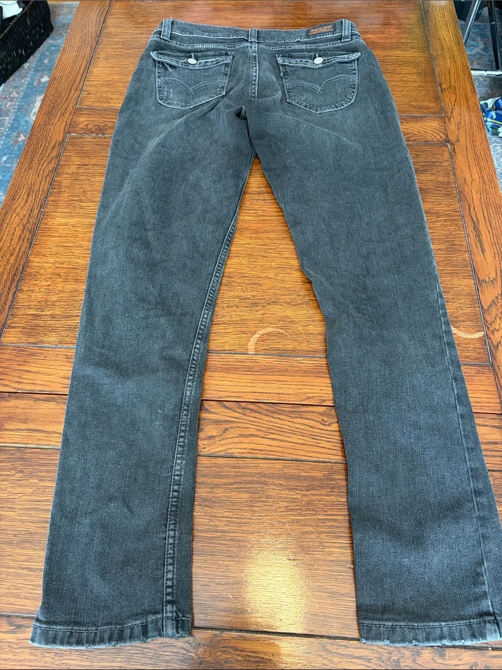 Levi's  Slim Straight Black Washed Jeans